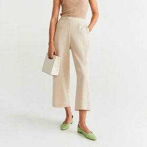 NWT Mango Beige Culottes